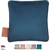 Image de Beurer Warmtekussen - Heaty Velvet Deep Blue - Draadloos Warmtekussen - Elektrisch - Oplaadbaar - XL verwarmd oppervlak - 45x45 cm - 3 Jaar Garantie