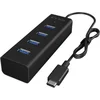 Image de 4 Poorten Hub USB 3.0 Zwart