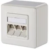 Image de Metz Connect 130B12D30002-E Netwerkdoos Opbouw (op muur) CAT 6A 3 poorten Zuiver wit