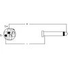 Image de Cordial Luidspreker Kabel [1x SPK-stekker - 1x Jackplug male 6.3 mm] 2 x 2.5 mm² 5.00 m Zwart