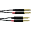 Image de Cordial dubbel-jackkabel 0,6 m Rean stekker CFU 0.6 PP - Audio kabel