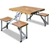 Image de Deuba Picknick Campingtafel - Opvouwbaar Voor 4 Personen - Bruin