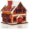 Image de Spielwerk Adventskalender Winterhuisje - 24 Deuren Hout 45x45x7 - Bruin