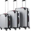 Image de Monzana Set van 3 Hardcase koffers - M/L/XL - Zilver