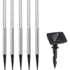 Image de Deuba Tuinlamp - Zonne energie Set van 5 Schemersensor IP44 - Wit