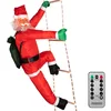 Image de Monzana LED Kerstman 240cm - Binnen/Buiten   Incl. Afstandsbediening