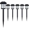 Image de Tuinlamp   Set van 6 Zonne energie 8,6x8x6x38cm Prikstok - Zwart