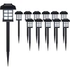 Image de Tuinlamp   Set van 12 Zonne energie 8,6x8x6x38cm - Zwart