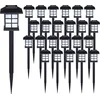 Image de Tuinlamp   Set van 24 Zonne energie 8,6x8x6x38cm - Zwart