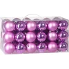 Image de Casaria Kerstballen 54er Set - Kunststof Mat Glanzend Ø 3 4 6 cm Roze