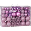 Image de Casaria Kerstballen - Set van 100 Mat Glanzend Ø 3 4 6cm - Roze