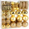 Image de Deuba Kerstboomballen - Set van 103 Kunstof Mat Glanzend - Goud