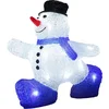 Image de Deuba KerstfiguurSneeuwman M - LED Acryl 27cm  Wit Licht
