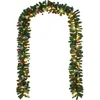 Image de Casaria Kerstguirlande   10 m 160 LED´s incl. Decoratie   Warm Wit