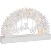 Image de Kerstboog Sneeuwvlokken LED   Batterij   Warm wit