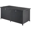 Image de Casaria Tuinbox - Polyrattan XXL Zitbank 150cm 625L UV bestendig   Zwart