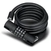 Image de ACID Kabelslot CORVID C180 - Instelbare cijfercode - Roestvrij - Gifstofvrij - CORE+ Staalkabel - GRIP+ rubber - 180 cm - Zwart
