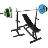 Image de Gorilla Sports Fitnessbank met 150 kg Olympische Halterset - Professioneel - Halter met Gewichten