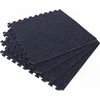 Image de Gorilla Sports Vloermatten Rubber - Beschermingsmatten - 4 matten + 8 eindstukken - Puzzel mat - Puzzel mat - Wit