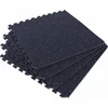 Image de Gorilla Sports Vloermatten Rubber - Beschermingsmatten - 4 matten + 8 eindstukken - Puzzel mat - Puzzel mat - Zwart - Blauw