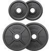 Image de Gorilla Sports Halterschijven 30 kg - 2x5+2x10 kg - Gietijzer - Zwart - 50 mm - Gewicht