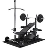 Image de Gorilla Sports Fitnessbank Zwart Met Gewichten 100 kg - Lat Pulley - Puzzelmat - Complete Set Kunststof