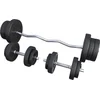 Image de Gorilla Sports EZ-Curlset 70 kg - Kunststof - Halters met gewichten -Veersluiting 30 mm