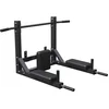 Image de Gorilla Sports Ab Dip Pro - Wandmontage - Krachtstation - Voor Pull-ups, Dips & TRX-training Belastbaar tot 300 kg - Zwart