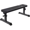 Image de Gorilla Sports Vlakke Halterbank - Fitnessbank - Belastbaar 200 kg - Zwart