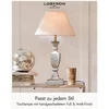 Image de LOBERON Tafellamp Gorham wit/antiekgrijs