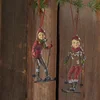 Image de LOBERON Figuurtje set van 2 Gulbin antiekrood/antiekbruin
