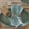 Image de LOBERON Servet set van 4 Ghis groen
