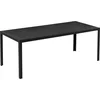 Image de Outsunny eettafel - tuintafel - alu, polyhout - 190x84,5x72 cm - zwart