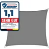 Image de FLOORDIREKT Schaduwdoek Ademend - Zonnezeil - Schaduwzeil - Voor tuin en balkon - Grijs - 3 x 3 m