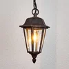 Image de Lindby - Hanglampen buiten - 1licht - Aluminium, glas - E27 - zwart-roest, helder