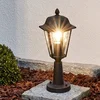 Image de Lindby - Sokkellamp - 1licht - Aluminium, glas - H: 38.9 cm - E27 - zwart-roest, helder