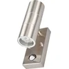 Image de Lindby - Wandlampen buiten - 2lichts - Roestvrij staal, glas - H: 22 cm - GU10 - roestvrij staal