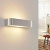 Image de Lindby - wandlamp - 1licht - Aluminium, glas - H: 6 cm - E14 - aluminium, mat