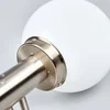 Image de Lindby - Wandlampen buiten - 1licht - Roestvrij staal, glas - H: 33.5 cm - E27 - roestvrij staal, opaalwit
