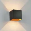 Image de Arcchio - LED wandlamp - 1licht - Aluminium - H: 9.7 cm - zwart, oranje goud - Inclusief lichtbron