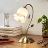 Image de Lindby - Tafellamp - 1licht - glas, metaal - H: 32 cm - E27 - wit, klassiek messing