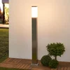 Image de Lindby - Padverlichting, zuillampen - 1licht - Roestvrij staal, polycarbonaat - H: 100 cm - E27 - roestvrij staal, wit