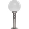Image de Lindby - Sokkellampen - 1licht - Roestvrij staal, PMMA - H: 45 cm - E27 - roestvrij staal, opaalwit