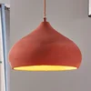 Image de Lindby - hanglamp - 1licht - beton, metaal - H: 17 cm - E27 - terracotta