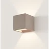 Image de Lindby - wandlamp - 1licht - gips, metaal - H: 11.5 cm - G9 - grijs