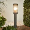 Image de Lindby - buitenlamp - 1licht - Roestvrij staal, polycarbonaat - H: 50 cm - E27 - donkergrijs, helder