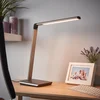 Image de Lindby - LED bureaulamp- met dimmer - 1licht - kunststof - H: 46 cm - grijs metallic - Inclusief lichtbron