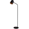 Image de Lindby - vloerlamp - 1licht - metaal - H: 140 cm - E27 - zwart, goud
