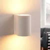 Image de Lindby - wandlamp - 1licht - Gips - H: 10 cm - G9 - wit