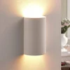 Image de Lindby - wandlamp - 1licht - Gips - H: 16 cm - G9 - wit